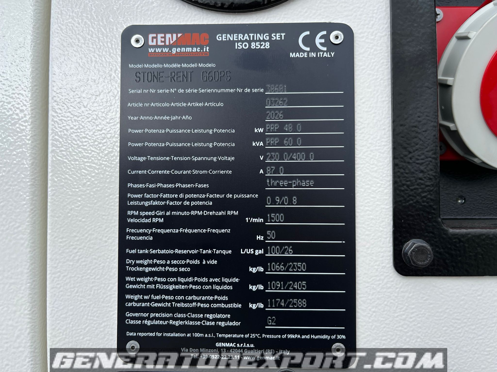 60 kVA Perkins Generator - Image 14